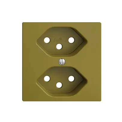 Placca frontale 2×T13 EDIZIOdue olive 