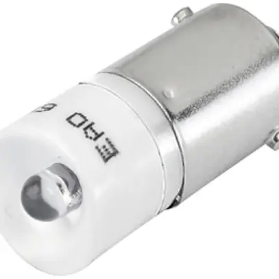 LED single EAO T3 1/4 BA9s 24VAC/DC, 7.5mA, bianco 