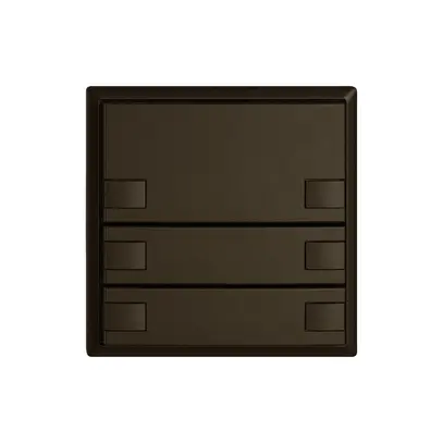 KNX-Taster RGB EDIZIO.liv SNAPFIX® Temperaturfüh.o.LED 6×Taste 1-Tbed.br 