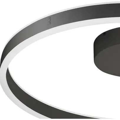 Plafonnier/applique LED SLV ONE 60 CW 23W 550lm 927/930 DALI Ø600 noir 