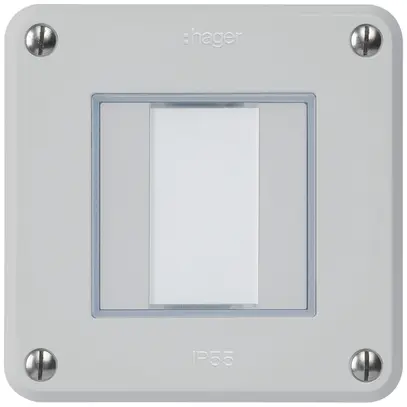 Tasto INC robusto C KNX 2× grigio chiaro s/e-link 