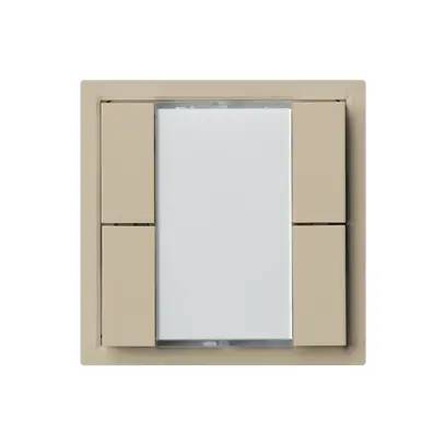 Poussoir universel ENC 4×KLA A avec LED beige 