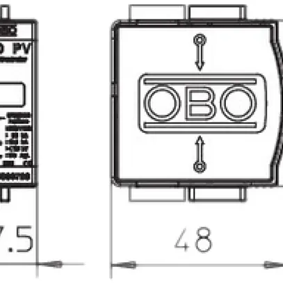 Scaricatore di sovratensione Bettermann V50-B+C 0-300PV 