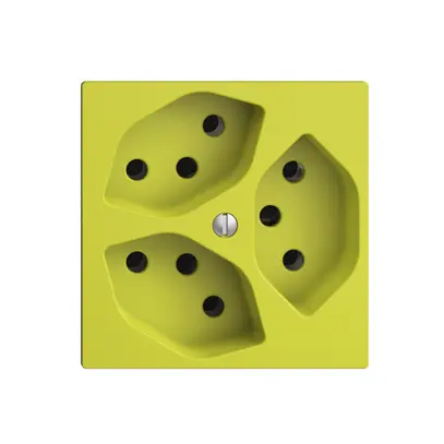 Prise ENC EDIZIOdue 3×T13 lemon 