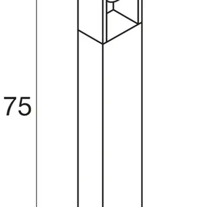 Luminaire bollard LED SLV ESKINA FRAME 75 FL 15W 3000/4000K 1100lm IP65 anthra. 