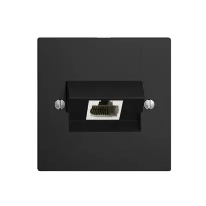 Presa INC 1×RJ45/s 8P ITplus EDIZIOdue nero 