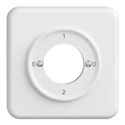 Kit frontal STANDARDdue 0-1-0-2 90×90mm blanc pour interrupteur à clé 