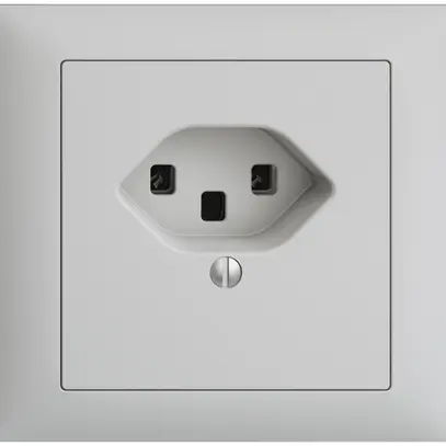 Presa INS EDIZIOdue T23 16A grigio chiaro, morsetti a vite 