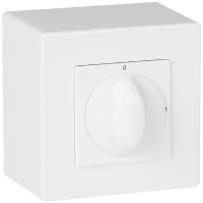 Contatto rotativo AP ATO 2×A/1L bianco 1-->0<--2 