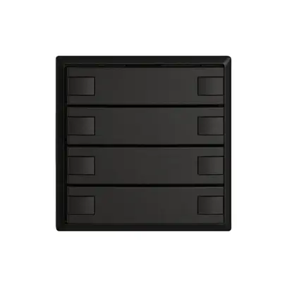 Poussoir KNX RGB EDIZIO.liv SNAPFIX® capteur temp.s.LED 8× comm.1T no 