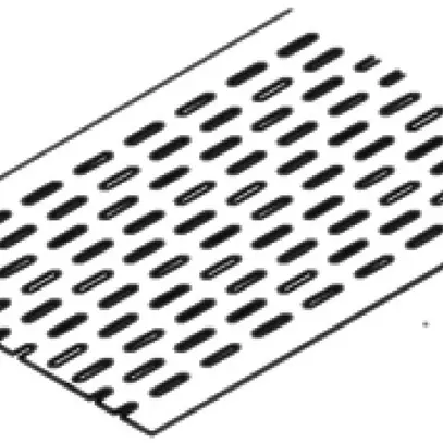 Lamiera di fondo parasguardi Lanz per multicanale a lunga campata 200×60mm zac 