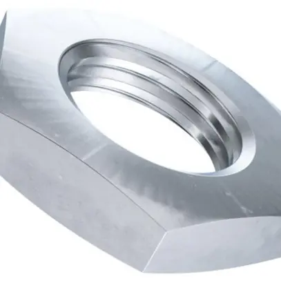 Dado esagonale M6 0.5d DIN 439 zinc.bl, promat. 