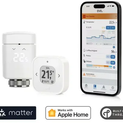 Thermo Kit confort d'ambiance  Eve Systems Matter, blanc 