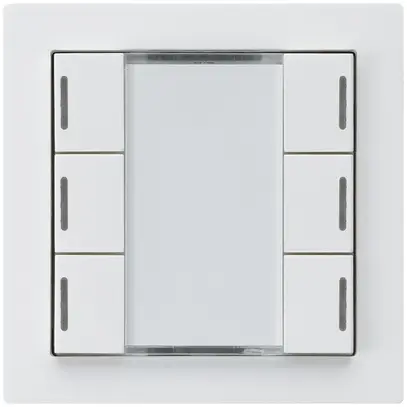 Poussoir ENC kallysto A KNX 6× LED RGB s/e-link blanc 