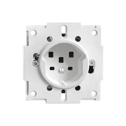 Presa INS FH T25 16A bianco, con morsetti innest. 