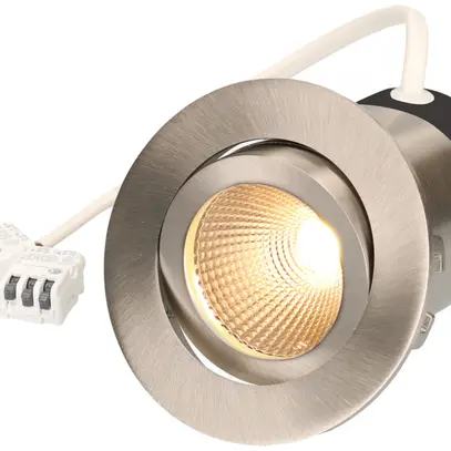 Spot LED INS Disc230 7W 230V 570lm 3000K foro Ø68mm nichel 36° 