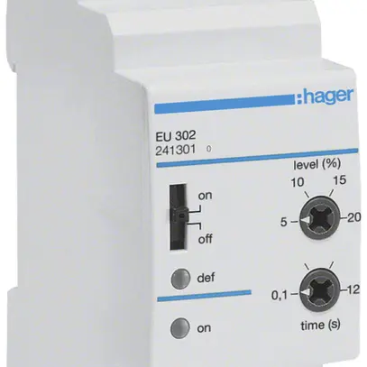 Contrôleur de tension Hager 184…276VAC 0 fermeur 0 ouvreur 1 inverseur 