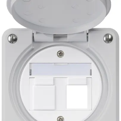 Kit di montaggio INC robusto IP55 piatto grigio per 2×Keystone per combinazione 
