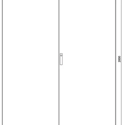 Armadio da suolo Hager FG26WE 1600×2000×400mm grigio 