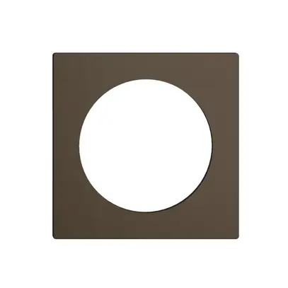 Frontplatte EDIZIOdue coffee, mit Bohrung 43mm 