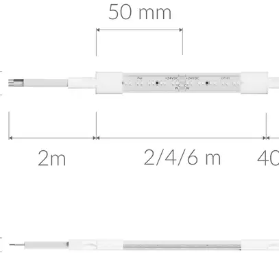 Ruban lumineux LED Plejd LST-01 IP66 24V 9.6W/m 960lm/m blanc 2200…4000K VAR 2m 