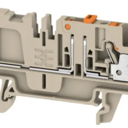 Morsetti sezionatori di prova WM ADT PUSH IN 2.5mm² 3 contatti TS35 beige 