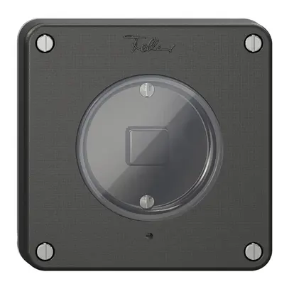 Interruttore 1K/1T NEVO Wiser N.CO nero 