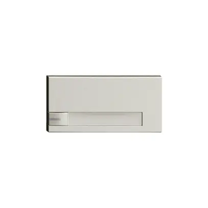 Taste 1/2 KNX/UNI-Taster mit LED & Papiereinlage EDIZIOdue Bedienung 1×hellgrau 