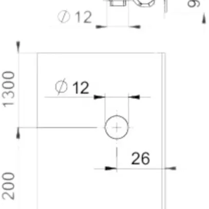 Verrou rotatif Bettermann pour canal AZ 50, simple, zingué à chaud par immersion 