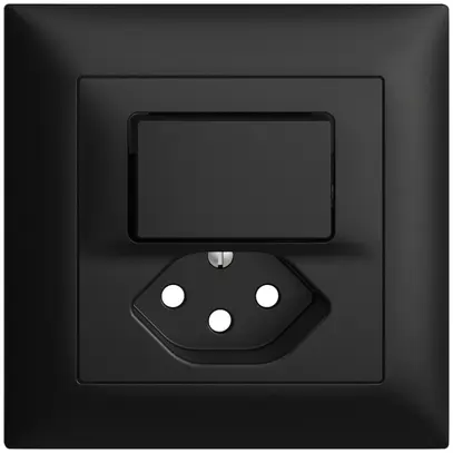 Kit frontal EDIZIOdue noir 88×88mm T13 