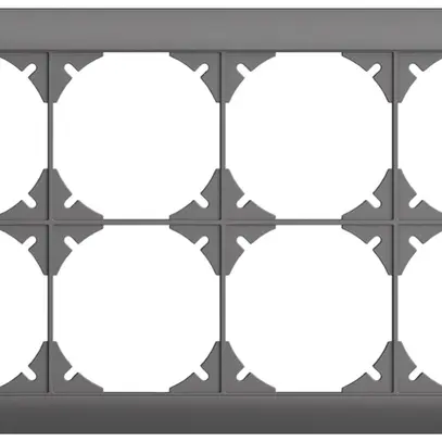 En-tête ENC EDIZIOdue SNAPFIX® 2×4 horizontal 268×148mm gris foncé 