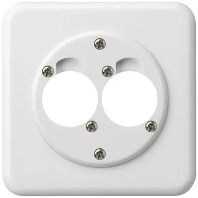 Kit di montaggio INC per 2 XLR basico bianco 