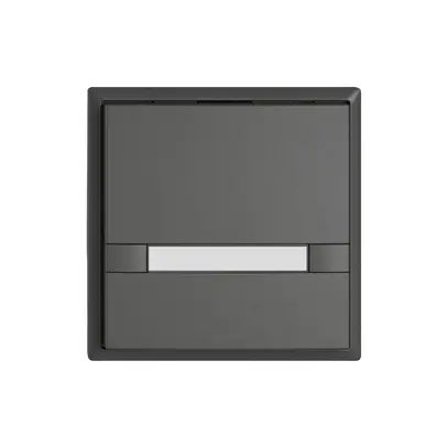 Pulsante KNX RGB EDIZIO.liv SNAPFIX® sensore temp.s.LED targ.1× com.2T grs 