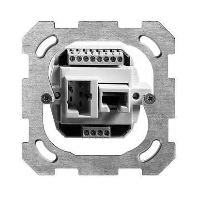 Scatola INC 1×TT,1×RJ45/u 4P FH ITplus ITM 