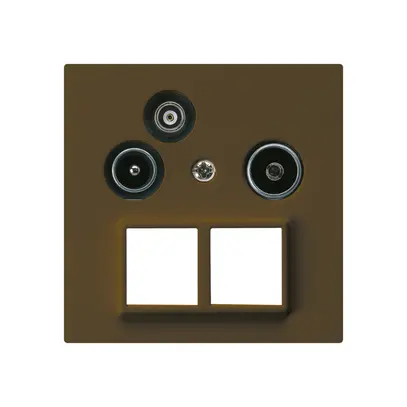 Prise pour antenne R/TV-Données kallysto HMS A 2GHz 14db brun 