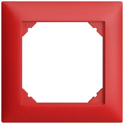 Telaio di copertura EDIZIOdue 1×1 88×88mm rosso 