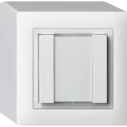 Poussoir universel AP 2×kallysto avec LED blanc 