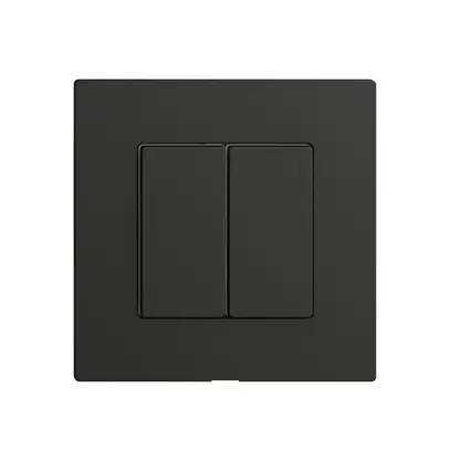 Kit copertura per interruttore 2c/2t Edue Wiser nero 