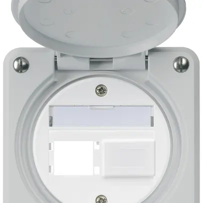 Kit di montaggio INC robusto IP55 uscita frontale per 2×R&M grigio 