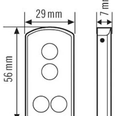 Télécommande ESYLUX Mobil-RCi-M, argent 