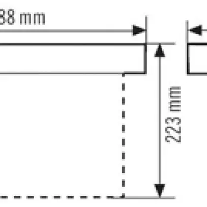 Lampada di emergenza ESYLUX SLX 32 LEDi Display 8h, bianco 