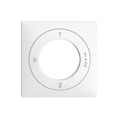 Kit frontale EDIZIOdue 0-1-1+2-2 60×60mm bianco per interruttore a chiave 