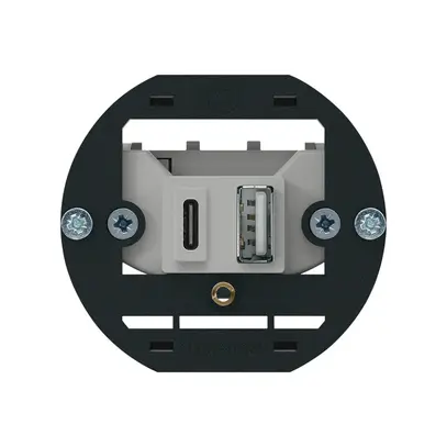Intérieur pour prise de charge USB Hager 18W PD 1×type A 1×type C 