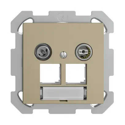 Presa multimedia ENC EDIZIOdue FM EASYNET 4dB, p.2×RJ45 S-One, sand 