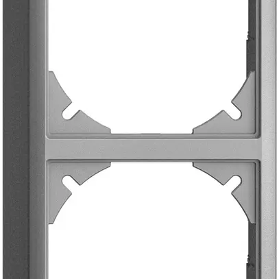 Capot EDIZIOdue 54mm I-I silver pour combinaison vertical/horizontal 
