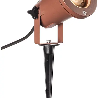 Luminaire à piquet terre SLV NAUTILUS 15 GU10 QPAR51 11W Ø95×155mm IP65 rouillé 