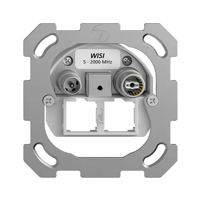 Presa multimedia INC Feller BSM EASYNET 4dB, p.2×RJ45 S-One 