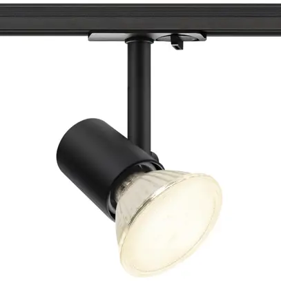 Projecteur SLV SPOT TRACK E27 75W adapt.1-ph. Ø48mm noir 