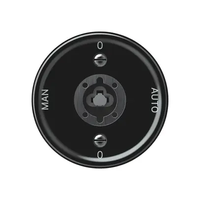 Interruttore a chiave origin commutatore 2/1L 16A 250V 0-AUTO-0-MAN 60×60mm nero 