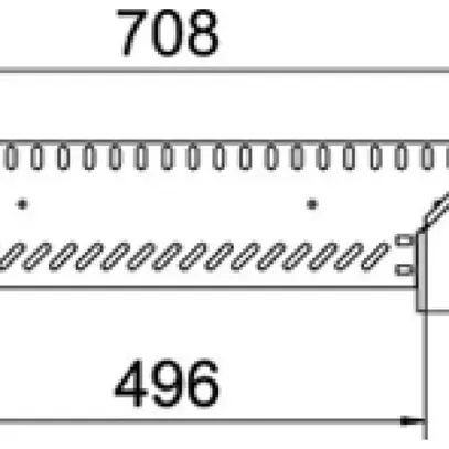 Sortie en T BET RAA 60×500mm acier zingué en continu 